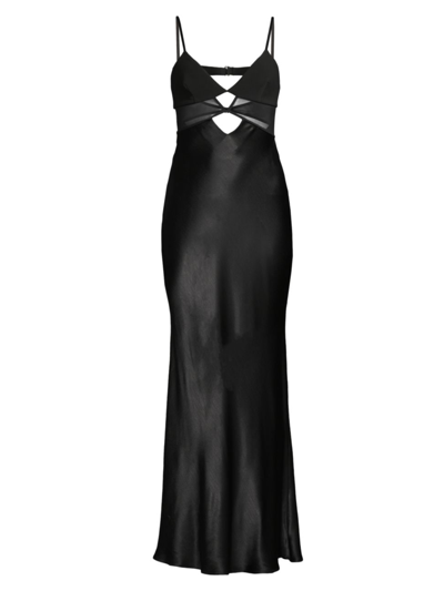 Shop Bec & Bridge Women's Ashton Cut-out Maxi Slipdress In Black