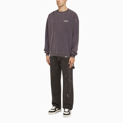 Shop Represent Vintage Purple Cotton Crewneck Sweatshirt