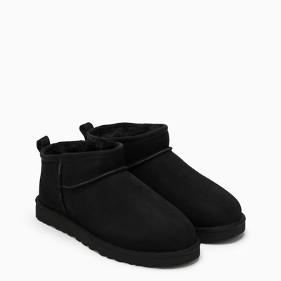 Shop Ugg Classic Ultra Mini Black Boot