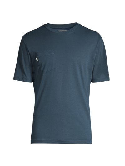Shop Linksoul Men's Cotton-blend Pocket T-shirt In Twilight