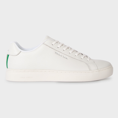 Shop Ps By Paul Smith White Leather 'rex' Trainers
