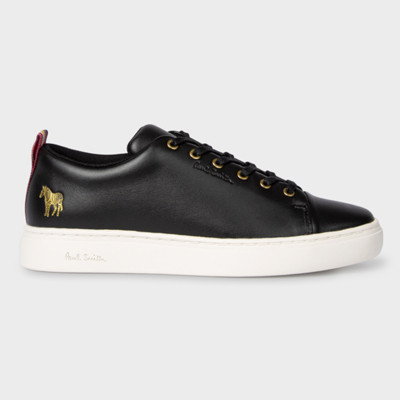 Paul Smith Zebra-patch Lace-up Trainers In Black