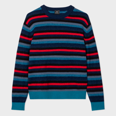 Shop Ps By Paul Smith Mens Sweater Crew Neck In Blue