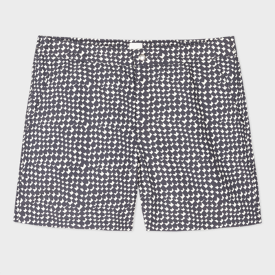 Shop Paul Smith Men Short Tile Check In Black And White