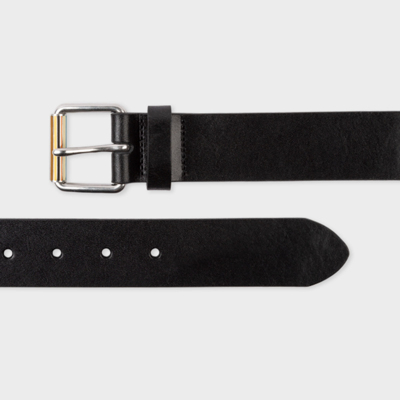 Paul Smith Men Belt Enamel Roller In Blacks