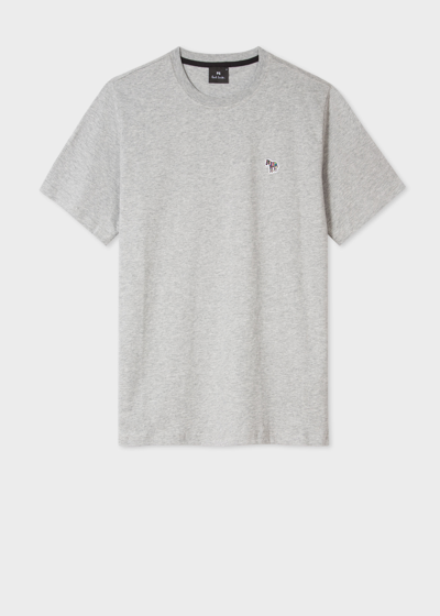 Paul Smith Grey Zebra Logo T Shirt In Greys