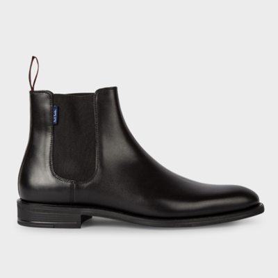 Shop Ps By Paul Smith Black Leather 'cedric' Boots In Blacks