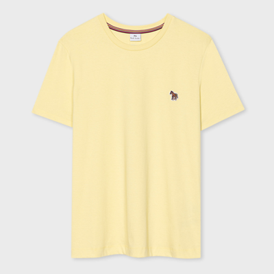 Shop Ps By Paul Smith Women's Yellow Cotton Zebra Logo T-shirt In Green