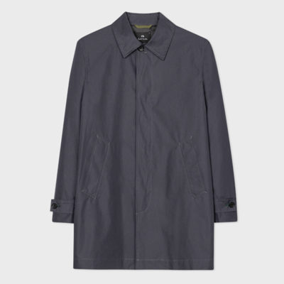 Shop Ps By Paul Smith Mens Coat In Washed Navy