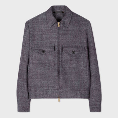 Shop Paul Smith Mens Oversized Fit Zip Front Jacket In Grey