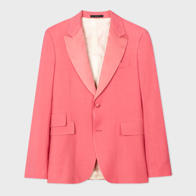 Shop Paul Smith Mens 2 Button Jacket In Pinks