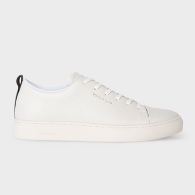 Shop Ps By Paul Smith White Leather 'lee' Trainers