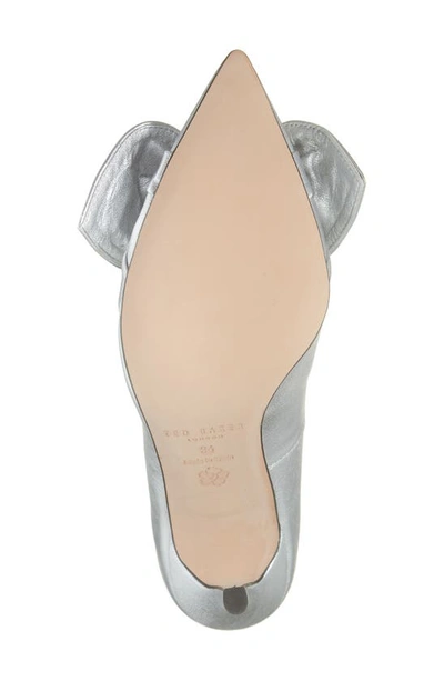Shop Ted Baker Ryal Metallic Bow Court Pump In Silver