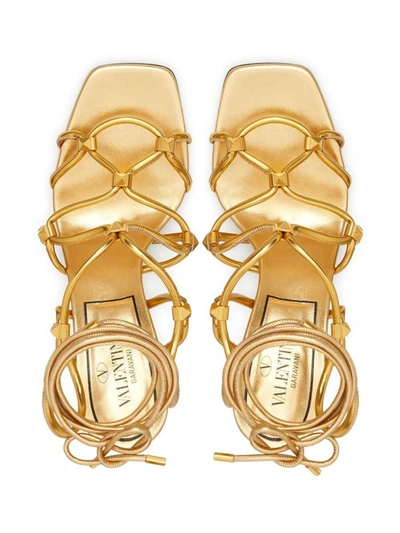 Shop Valentino Garavani Heeled Shoes In Gold
