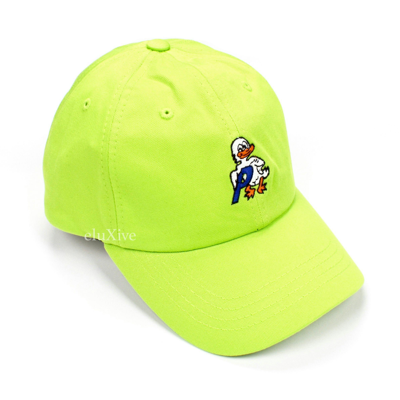 Pre-owned Palace Duck Out P Logo Hat Lime Green Ds