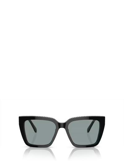 Shop Swarovski Square Frame Sunglasses In Black