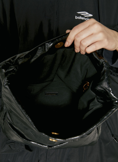 Shop Balenciaga Women Monaco Small Chain Shoulder Bag In Black