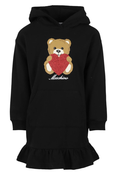 Shop Moschino Kids Teddy Bear In Black