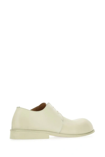 Shop Marsèll Marsell Man Cream Leather Muso Lace-up Shoes In Yellow