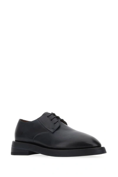 Shop Marsèll Marsell Man Midnight Blue Leather Mentone Lace-up Shoes