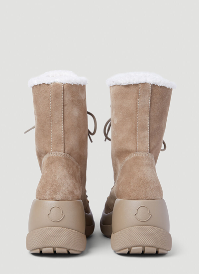 Shop Moncler Women Resile Trek Ankle Boots In Cream
