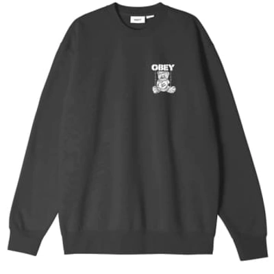 Shop Obey Love Hurts Sweatshirt In Black