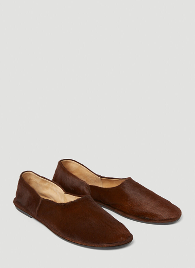 Shop The Row Women Canal Slippers In Brown