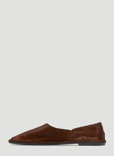 Shop The Row Women Canal Slippers In Brown