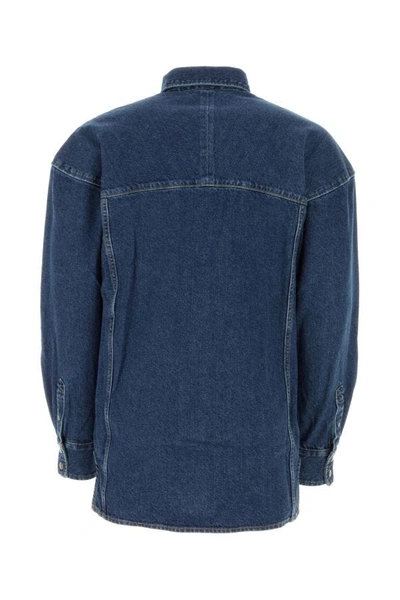 Shop Vivienne Westwood Man Denim Shirt In Blue