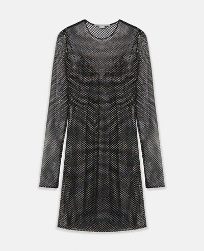 Shop Stella Mccartney Guipere Lace Slip Dress In Black