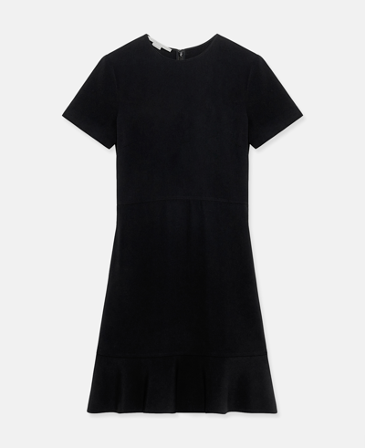 Shop Stella Mccartney Stella Iconics Stretch Cady Dress In Black