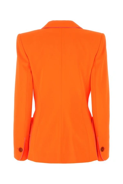 Shop Vivienne Westwood Woman Fluo Orange Polyester Rita Blazer