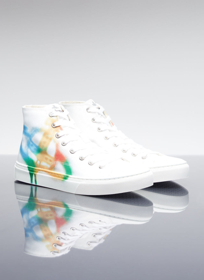 Shop Vivienne Westwood Women Plimsoll High Top Sneakers In White