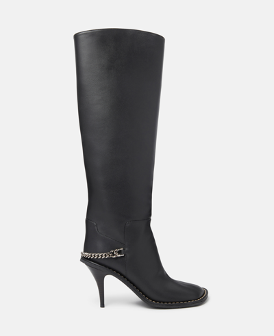 Shop Stella Mccartney Ryder Knee-high Stiletto Boots In Black