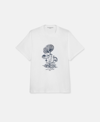Shop Stella Mccartney Mushroom T-shirt In White Multicolour