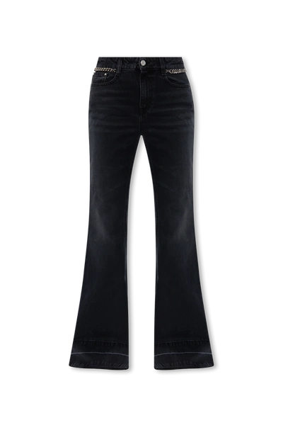 Shop Stella Mccartney Black Jeans With Flared Legs In New