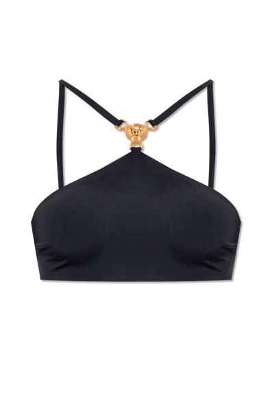 Shop Versace Black Bikini Bra In New
