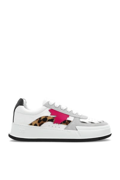 Shop Dsquared2 White ‘canadian' Sneakers' In New