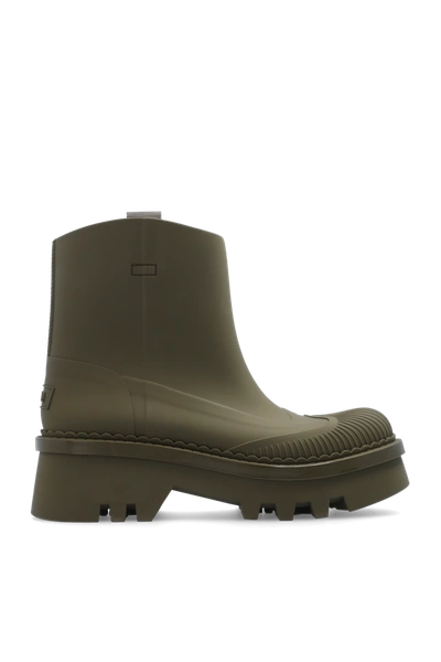 Shop Chloé Green ‘raina' Rain Boots In New