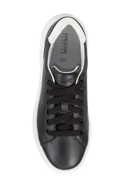 Shop Geox Spherica Sneaker In Black/ White