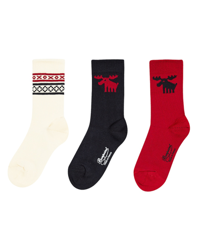 Bonpoint Cotton-blend Socks In Red