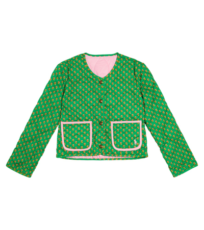 Polo Ralph Lauren Reversible Quilted Cotton Jacket In Multicoloured