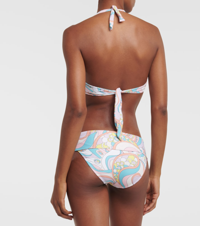 Melissa Odabash Brussels Printed Bikini Top In Multicoloured