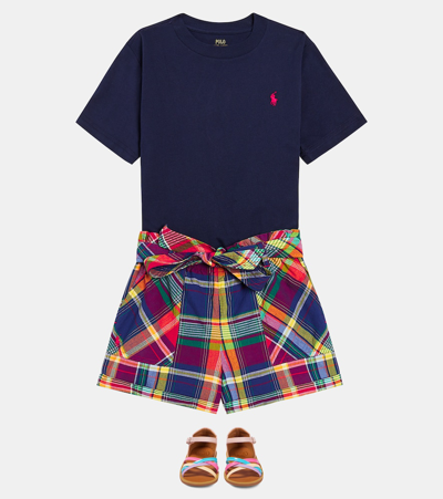 Shop Polo Ralph Lauren Checked Cotton Shorts In Multicoloured
