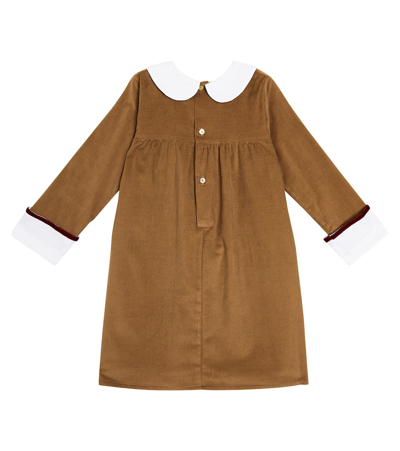 Shop La Coqueta Scarlet Cotton Dress In Brown