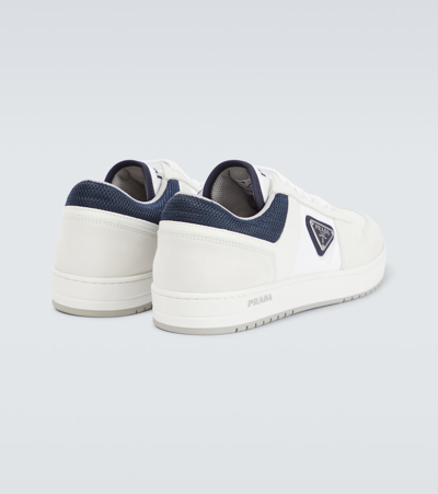 Prada Downtown Re-nylon Low-top Sneakers In White