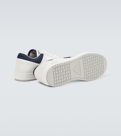 Prada Downtown Re-nylon Low-top Sneakers In White