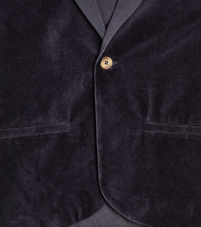 Shop Donsje Tommas Cotton Corduroy Blazer In Blue