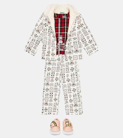 Kenzo Tartan Cotton Shirt In Red