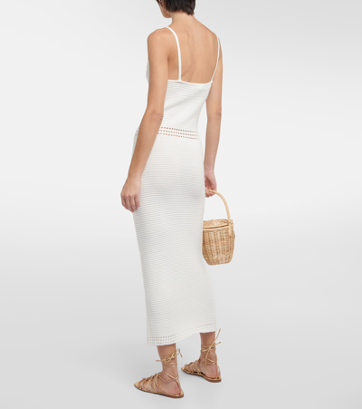 Shop Melissa Odabash Nikita Cotton Crochet Midi Dress In White